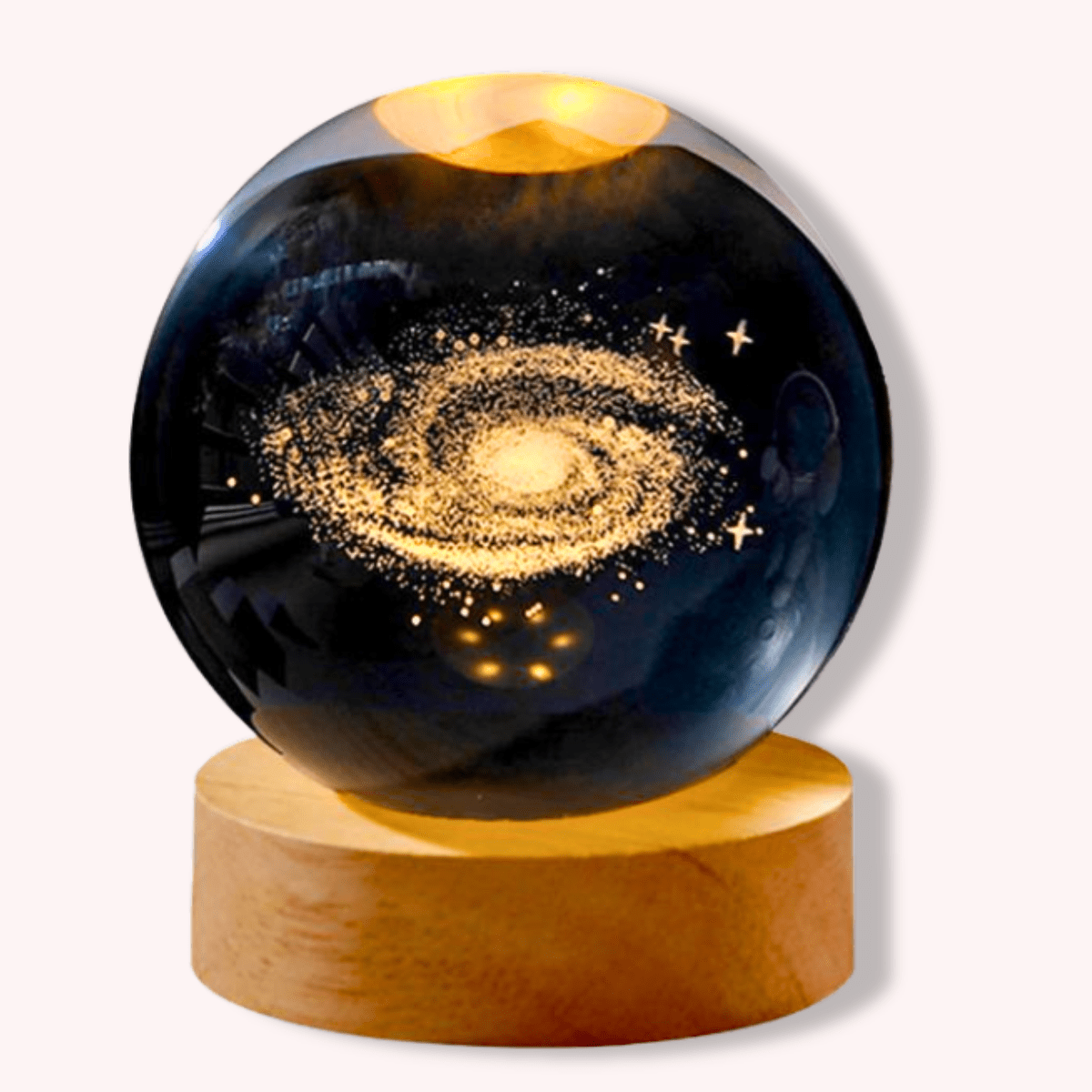 La Galaxy Lampe de Chevet Boule de Cristal