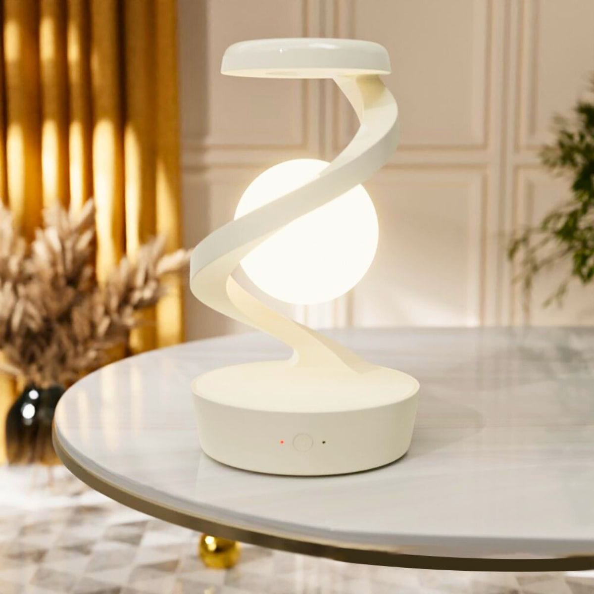 Blanc Lampe de Chevet Chargeur Leviator