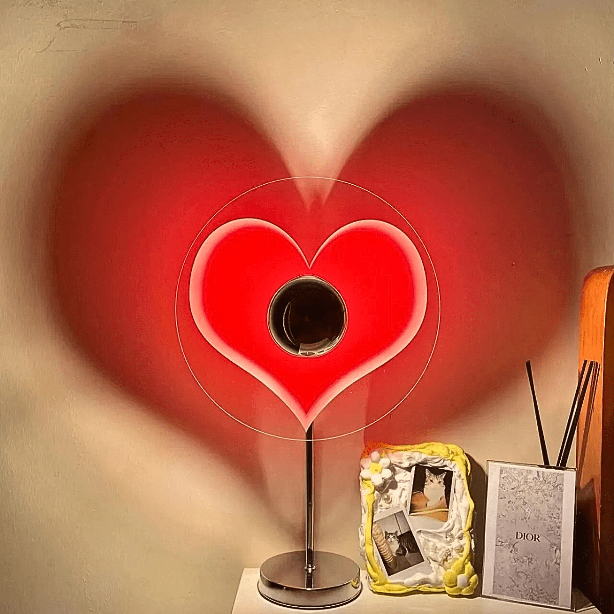 Love style Lampe de Chevet Déco Projection