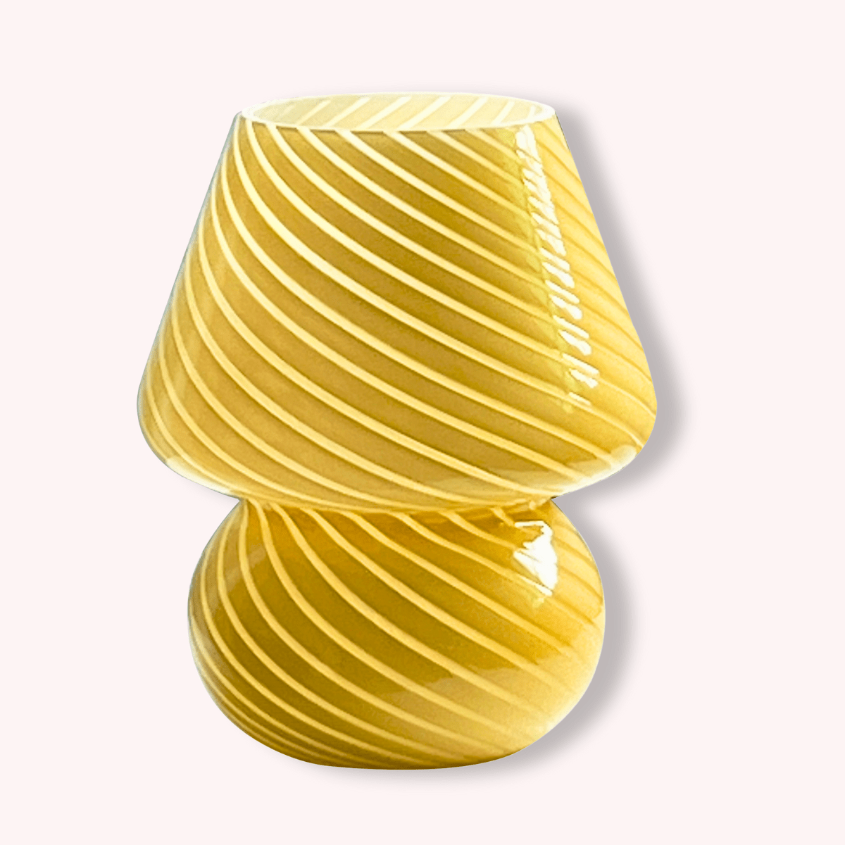 Jaune Lampe de Chevet Design Murano