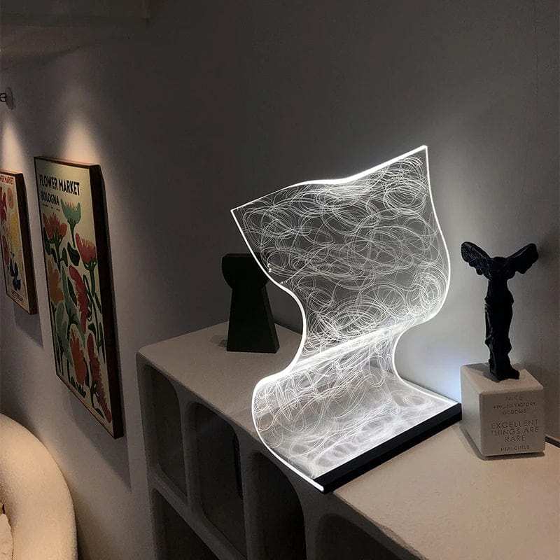 Lampe de Chevet led  Acrylique