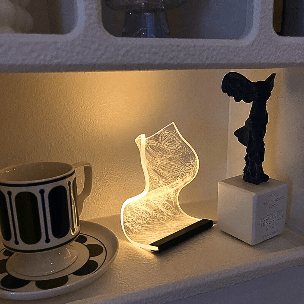 Lampe de Chevet led  Acrylique