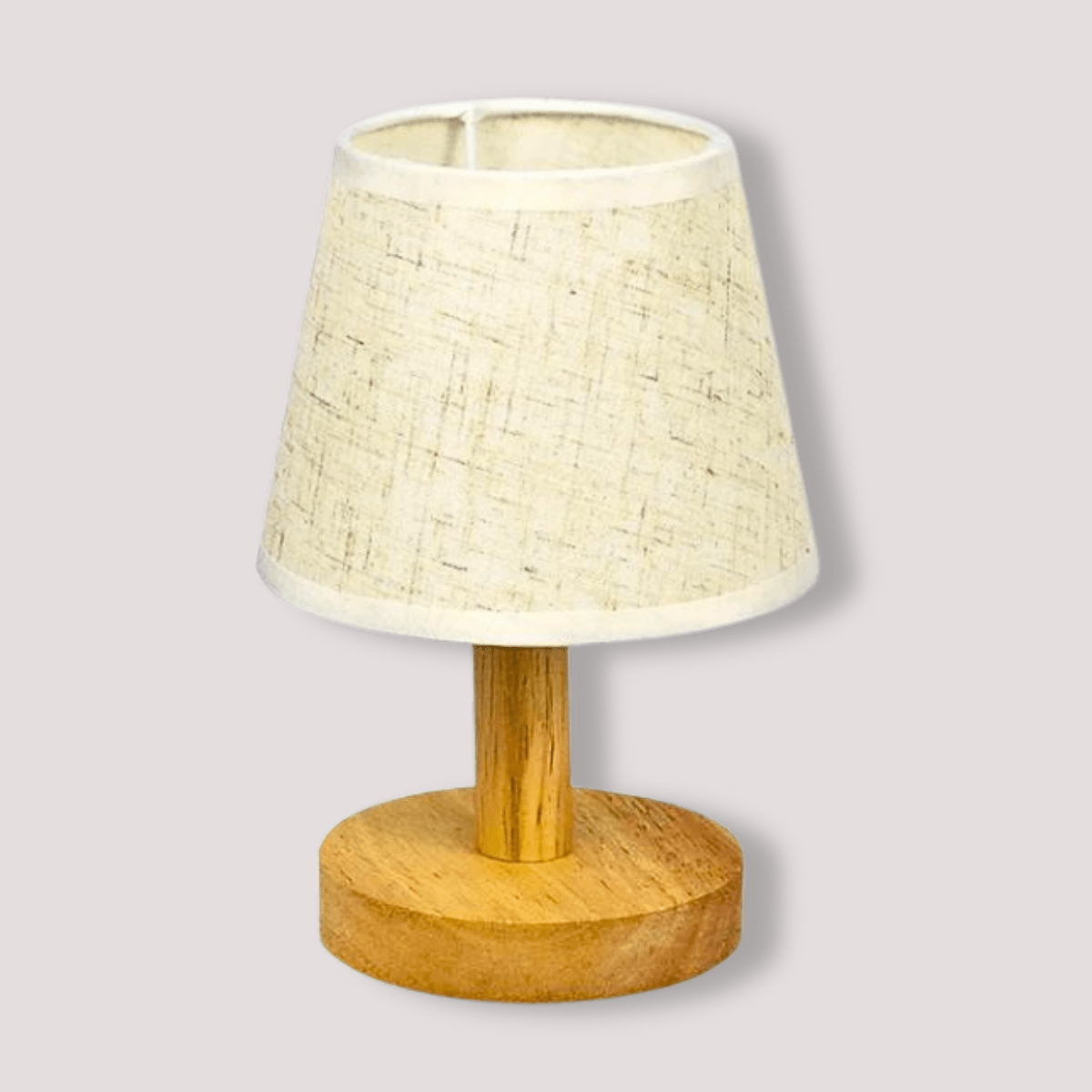 Beige Lampe de Chevet LED Retro