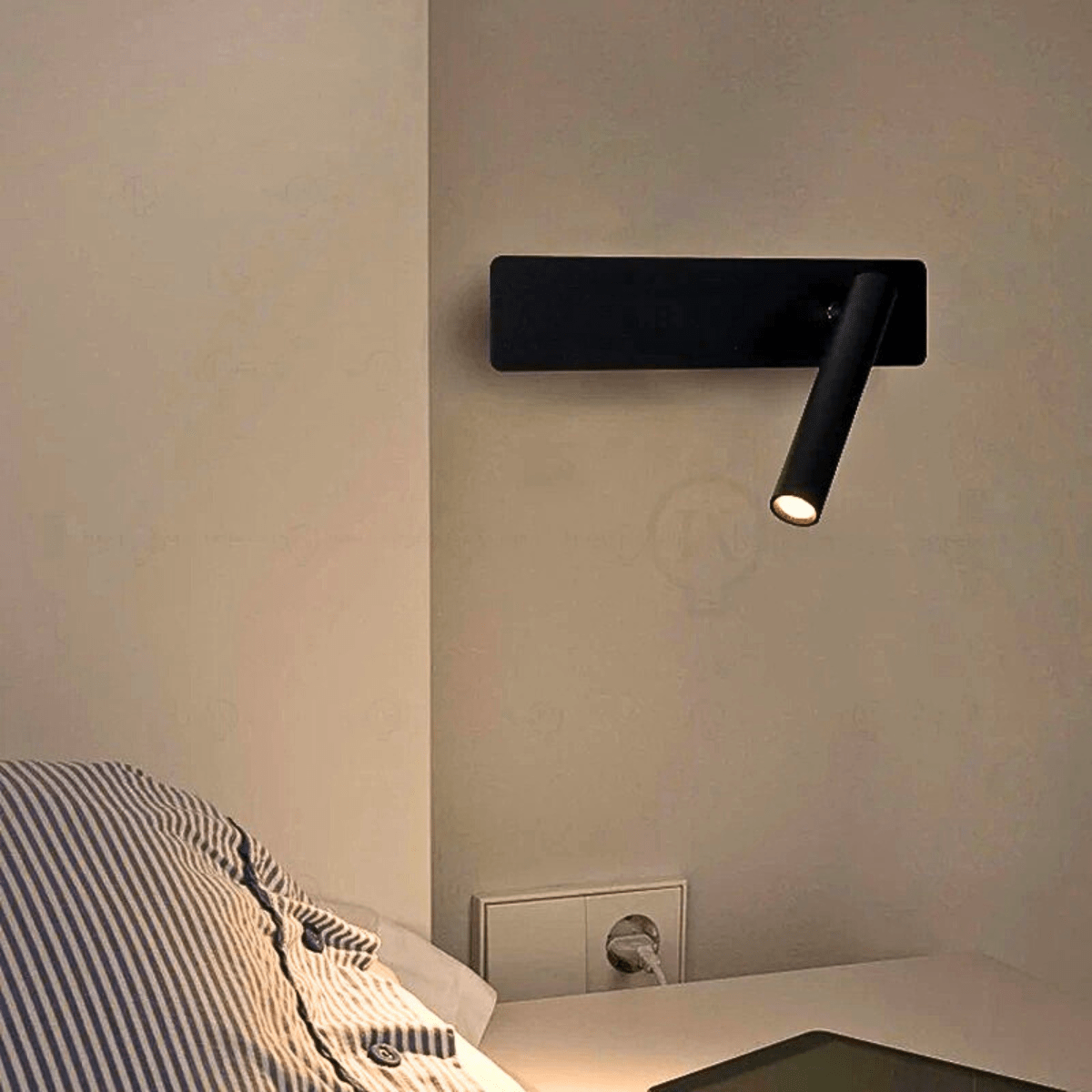 Lampe de Chevet Murale Rotative