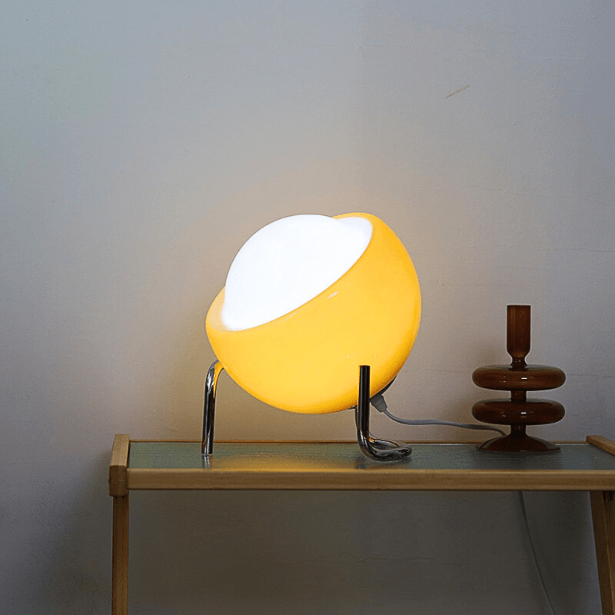 Lampe de Chevet Retro en Verre