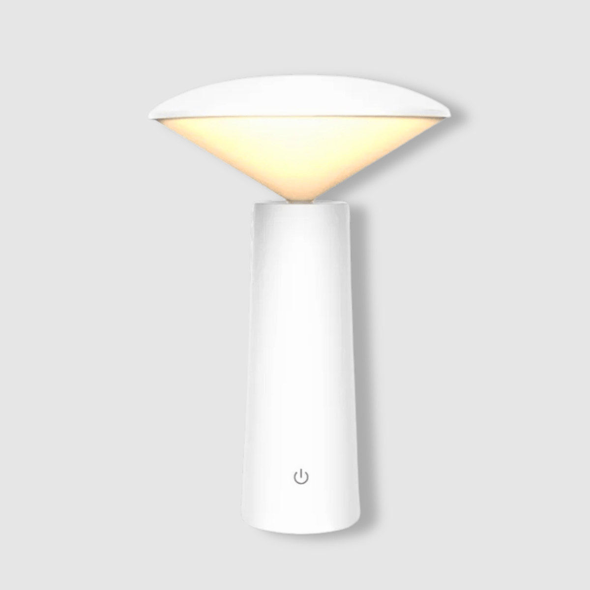 Blanc Lampe de Chevet Sans Fil Moderne