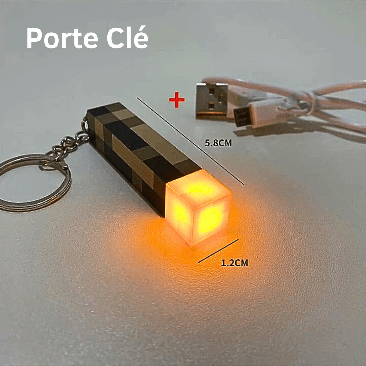 Lampe de Chevet Torche Minecraft