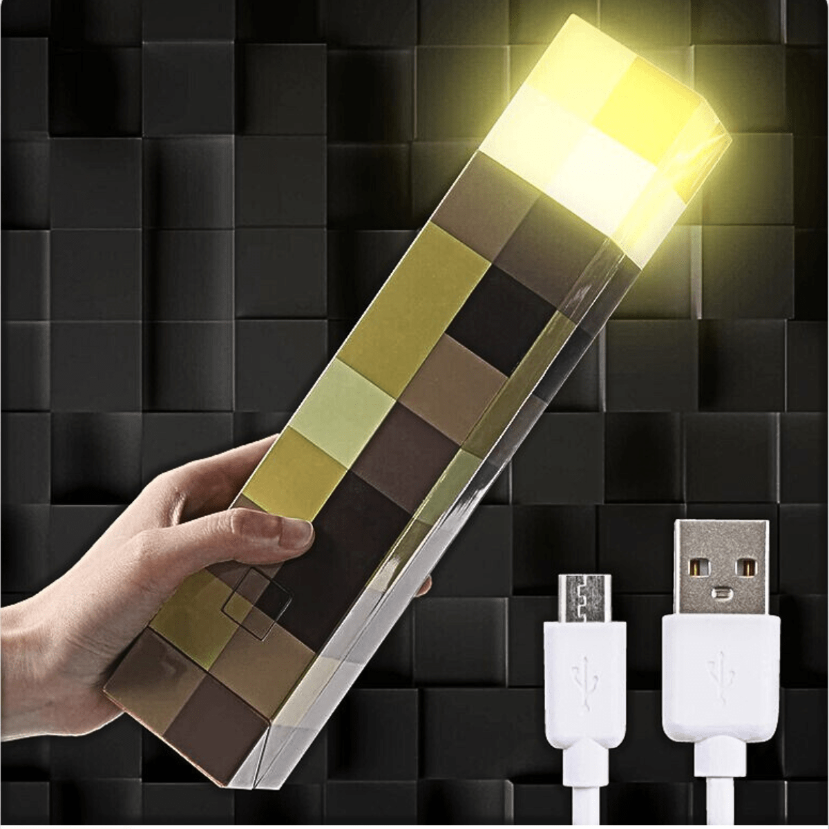 Lampe de Chevet Torche Minecraft